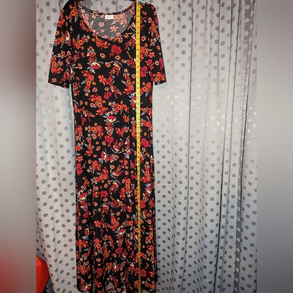 LuLaRoe Floral Maxi EUC 2x/3x - Picture 3 of 10